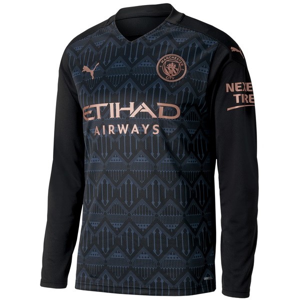 Tailandia Camiseta Manchester City Segunda equipo ML 2020-21 Negro